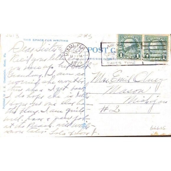 Vtg Miami FL Postcards Ships Water Views Lot of 5 Flamingo Hotel 1942 Free Post - Picture 9 of 15